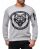Red Bridge Herren TRBC Wild Wolf Pack Pullover Sweatshirt Sweater Totenkopf-Motiv Grau S