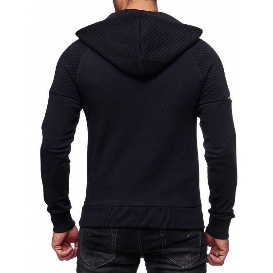 Red Bridge Mens Wild Wolf Relief Print Hoodie Pullover Sweatshirt Sweater Black