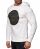Red Bridge Herren Wild Wolf Reliefdruck Print Kapuzenpullover Pullover Sweatshirt Sweater Ecru Weiß