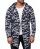 Red Bridge Mens Camo Cardigan Cardigan without Closure Transition Jacket with Hood Oversize Dark Blue S