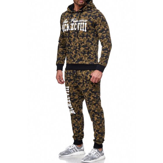 Red Bridge MCMXCVIII Camo Trainingsanzug Jogginganzug Sportanzug Pullover & Hose Set Camouflage