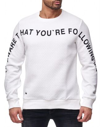 Red Bridge Mens Pullover Sweat you are following me...