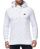 Red Bridge Mens sweatshirt all over ripped hoodie destroyed effect long sleeve shirt white L