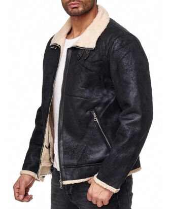 Red Bridge Herren Jacke Vintage Pilotenjacke Retro...