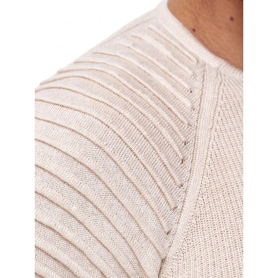 Red Bridge Herren Classic RBC Strickpullover Pullover Sweat Beige