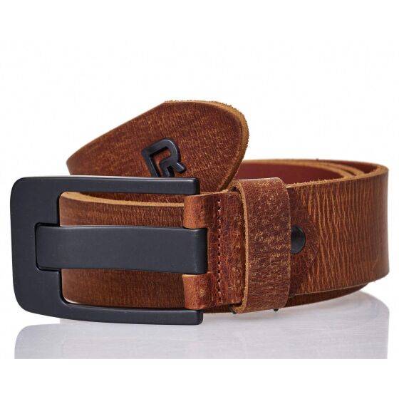 Red Bridge Mens Belt Genuine Leather Leather Belt RBC Premium Medium Brown (Braun-2) 110