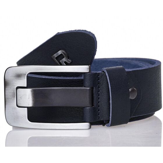 Red Bridge Mens Belt Leather Belt Genuine Leather Leather Belt RBC Premium Dark Blue-1