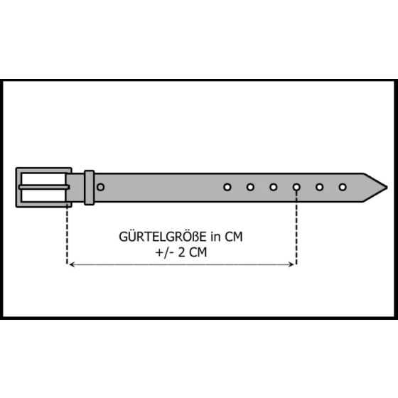 Red Bridge Herren Gürtel Ledergürtel RBC Premium Schwarz