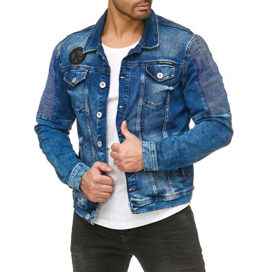 Red Bridge Herren Jeansjacke Übergangsjacke RBC Blue Denim Blau