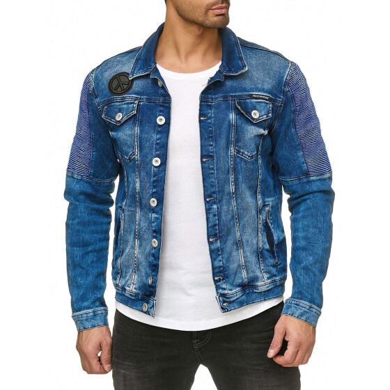 Red Bridge Herren Jeansjacke Übergangsjacke RBC Blue Denim Blau