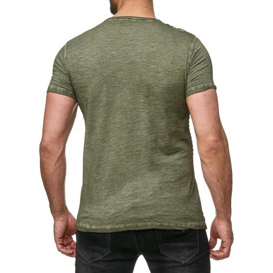 Red Bridge Herren T-Shirt Vintage Oil Washed Ribbed