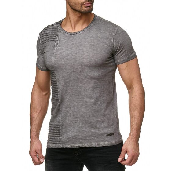Red Bridge Herren T-Shirt Vintage Oil Washed Ribbed
