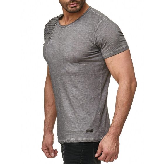 Red Bridge Herren T-Shirt Vintage Oil Washed Ribbed