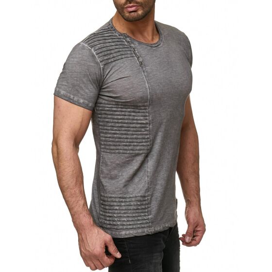 Red Bridge Herren T-Shirt Vintage Oil Washed Ribbed