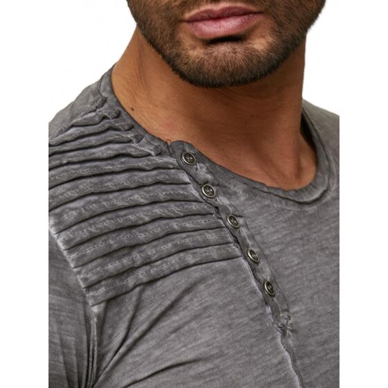 Red Bridge Herren T-Shirt Vintage Oil Washed Ribbed