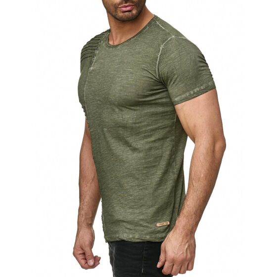 Red Bridge Herren T-Shirt Vintage Oil Washed Ribbed