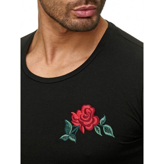 Red Bridge Herren T-Shirt Stiched Chest Flower