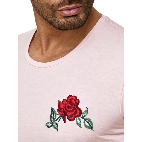 Red Bridge Herren T-Shirt Stiched Chest Flower