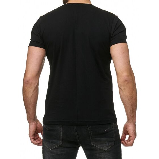 Red Bridge Herren T-Shirt V-Neck Military