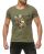 Red Bridge Mens Abstract Tiger T-Shirt with sequins