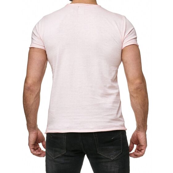 Red Bridge Herren T-Shirt Industry Oil Washed mit Löchern