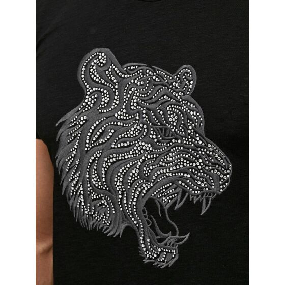 Red Bridge Herren T-Shirt Royal Tiger mit Strasssteinen