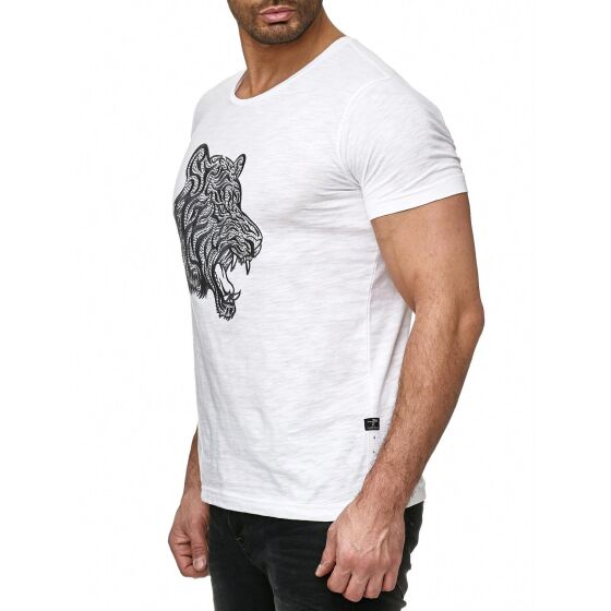 Red Bridge Herren T-Shirt Royal Tiger mit Strasssteinen