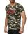Red Bridge Mens Stitched Flowers Camouflage T-Shirt