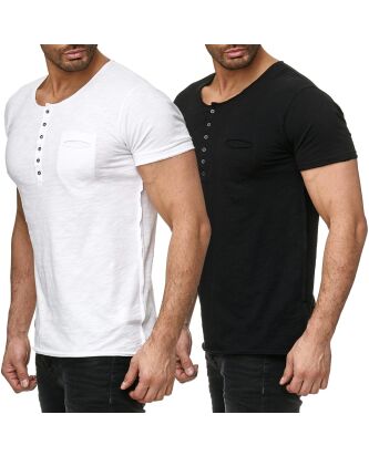 Red Bridge Mens Basic Vintage Pocket T-Shirt