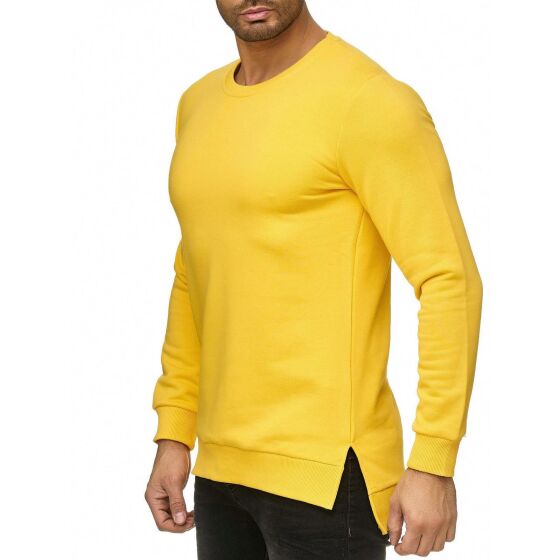 Red Bridge Mens Pullover Sweatshirt Long Shirt Premium Basic Yellow XXL