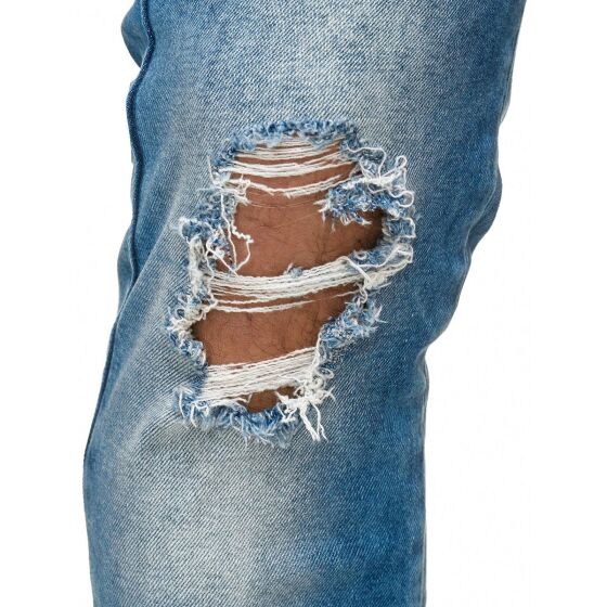 Red Bridge Herren Jeans Hose Destroyed Denim Blau W29 L32