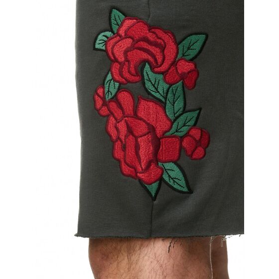 Red Bridge Herren Short Kurze Hose Sweatpant Jogginghose Stiched Flowers