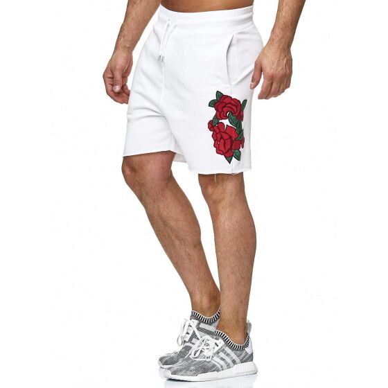 Red Bridge Herren Short Kurze Hose Sweatpant Jogginghose Stiched Flowers