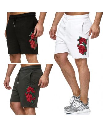 Red Bridge Mens Short Shorts Sweatpant Joggers Stitched...