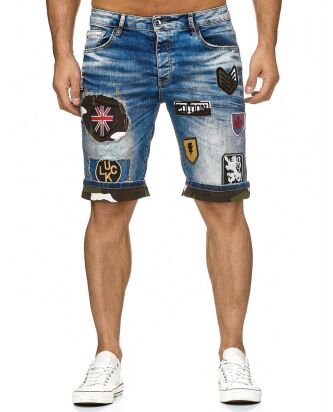Red Bridge Mens Jeans Short Shorts Denim Camouflage...