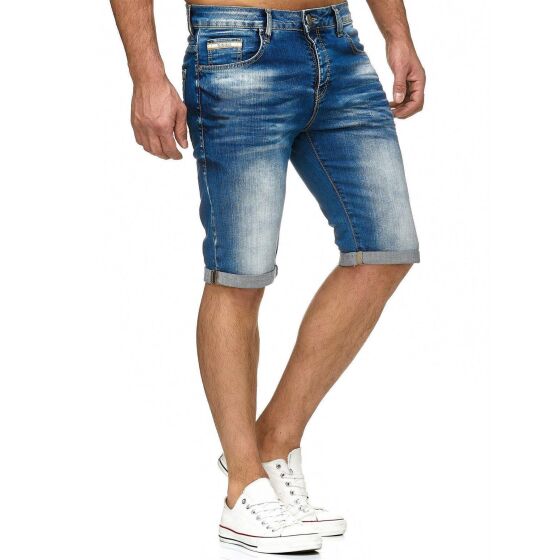 Red Bridge Herren Jeans Short Kurze Hose Denim Basic Blau W29
