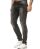 Red Bridge Mens Jeans Pants Destroyed Denim Dark Grey
