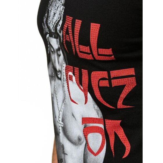 Red Bridge Herren T-Shirt 2Pac All Eyez On Me mit Strasssteinen