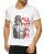 Red Bridge Mens 2Pac All Eyez On Me T-Shirt with Rhinestones