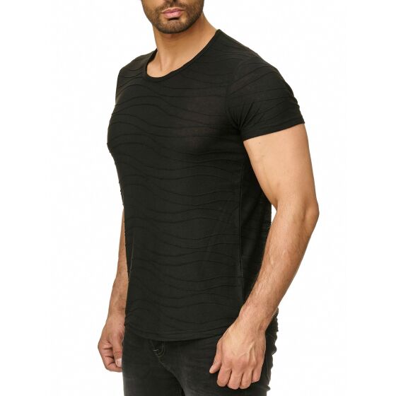 Red Bridge Mens The Wave T-Shirt Tonal wave structure