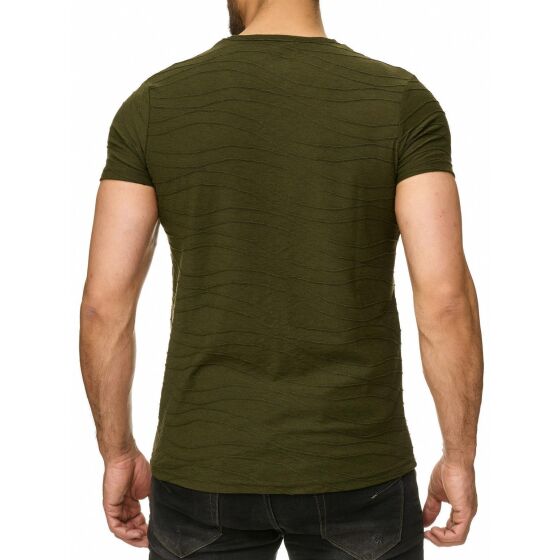 Red Bridge Mens The Wave T-Shirt Tonal wave structure