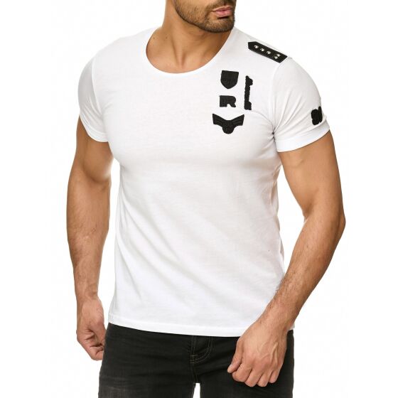 Red Bridge Mens T-Shirt Redbridge Army shoulder patch with rivets