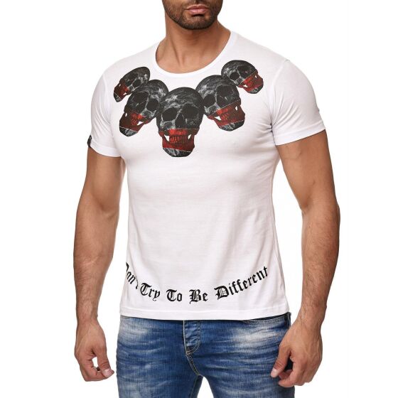 Red Bridge Herren T-Shirt Dont Try To Be Different Skulls