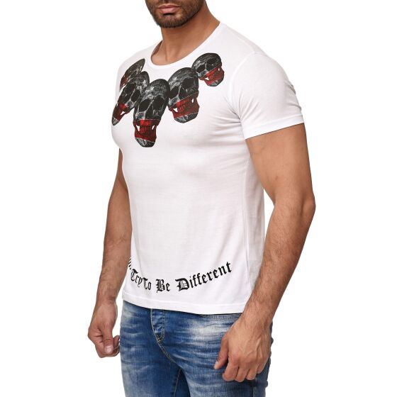 Red Bridge Herren T-Shirt Dont Try To Be Different Skulls