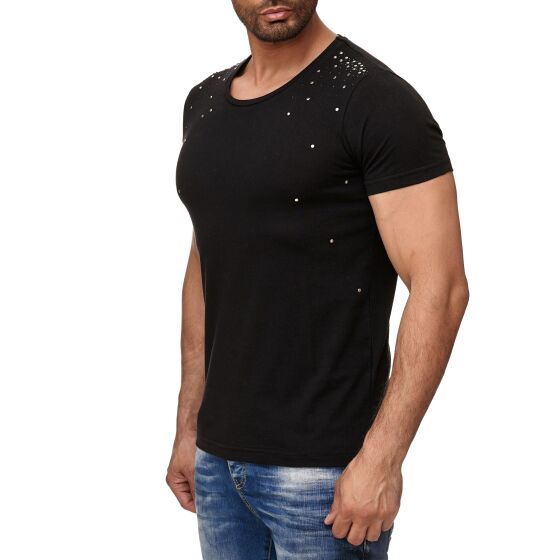 Red Bridge Herren T-Shirt Snowfall mit Nieten