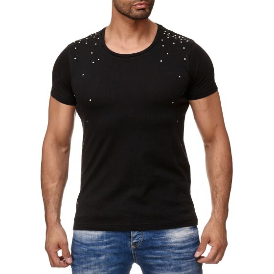 Red Bridge Mens Snowfall T-Shirt with studs