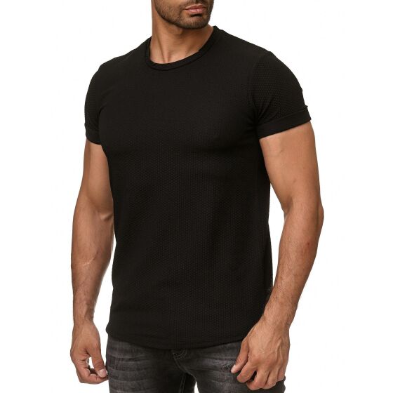 Red Bridge Herren T-Shirt Longshirt mit Struktur