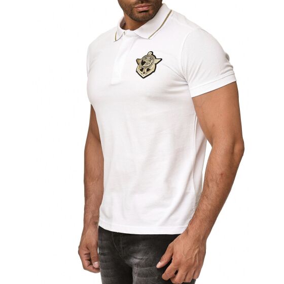 Red Bridge Herren Poloshirt T-Shirt Eagle Globe and Anchor Reißverschluss