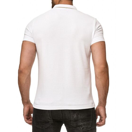 Red Bridge Mens Polo Shirt Eagle Globe and Anchor Zip