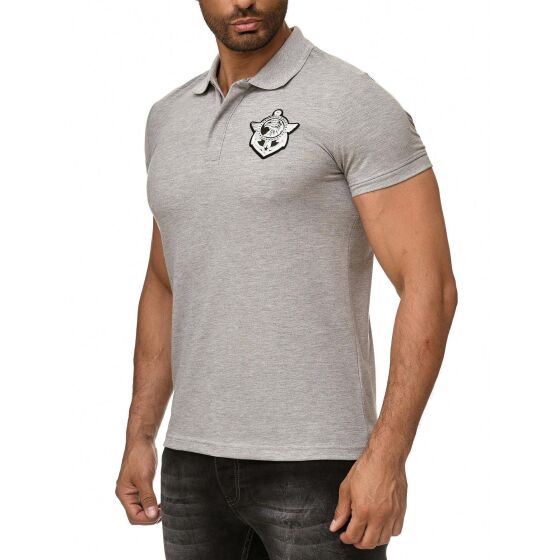 Red Bridge Mens Polo Shirt Eagle Globe and Anchor Zip